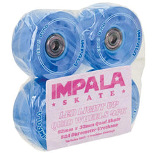 Load image into Gallery viewer, Bladeworx BLUE IMPALA WHEELS LED LIGHT UP - 4 PACK