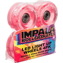 Load image into Gallery viewer, Bladeworx PINK IMPALA WHEELS LED LIGHT UP - 4 PACK