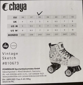 Chaya Sketch Vintage Roller Skates