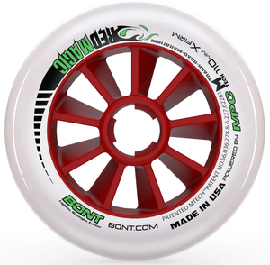 BONT Red Magic 110mm Inline Skate Wheel - Bladeworx