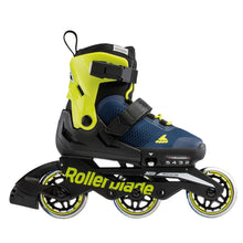 Load image into Gallery viewer, Bladeworx Pty Ltd inline skates Rollerblade Microblade 3WD Kids Adjustable Inline Skates - Royal Blue/Lime