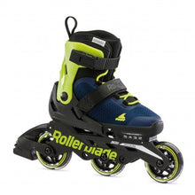 Load image into Gallery viewer, Bladeworx Pty Ltd inline skates Rollerblade Microblade 3WD Kids Adjustable Inline Skates - Royal Blue/Lime