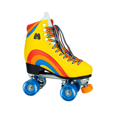 Load image into Gallery viewer, Bladeworx Roller Skate MOXI RAINBOW RIDER SUNSHINE YELLOW SKATES