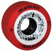 Load image into Gallery viewer, Bladeworx Roller Skate Wheels Breaker Red 94a Heartless Breaker