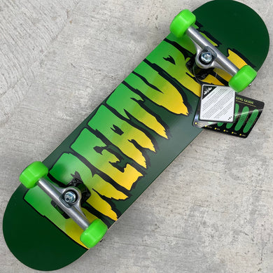 Bladeworx Skateboard Creature Full Logo Complete Green Yellow Skateboard (8.0)