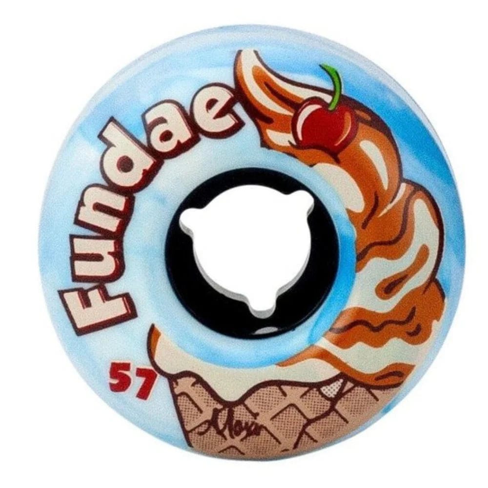 Bladeworx BLUE Moxi Fundae 57mm Quad Wheels- 4 pack