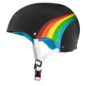 Bladeworx Helmet TRIPLE 8 - THE CERTIFIED HELMET - WHITE OR BLACK RAINBOW SPARKLE