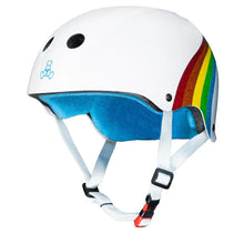 Load image into Gallery viewer, Bladeworx Helmet TRIPLE 8 - THE CERTIFIED HELMET - WHITE OR BLACK RAINBOW SPARKLE