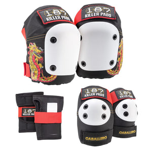 Bladeworx Pty Ltd protective S/M / CABALLERO 187 KILLER SUPER SIX MOXI PADS : ADULT (SALE)