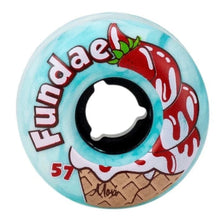 Load image into Gallery viewer, Bladeworx TEAL Moxi Fundae 57mm Quad Wheels- 4 pack