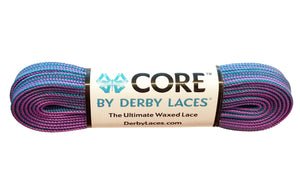 Bladeworx 72" | 183cm / Purple & Teal Stripe Derby Core Laces : Assorted sizes and colours