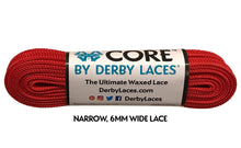 Load image into Gallery viewer, Bladeworx 72&quot; | 183cm / Red Derby Core Laces : Assorted sizes and colours