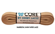 Load image into Gallery viewer, Bladeworx 72&quot; | 183cm / Tan Derby Core Laces : Assorted sizes and colours
