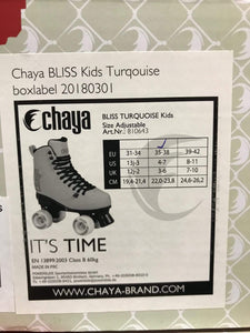 Bladeworx Chaya Bliss Adjustable Kids Skate : Turquoise : Adjustable Sizing
