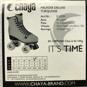 Bladeworx Chaya Melrose Deluxe : Classic Rollerskate : Amber or Turquoise