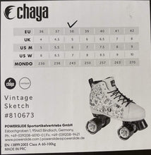 Load image into Gallery viewer, Chaya Sketch Vintage Roller Skates