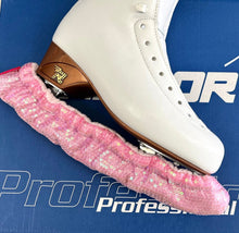 Load image into Gallery viewer, Bladeworx Figure Skate Accessories Light Pink Soft Pawz Blade Guards - Sequins