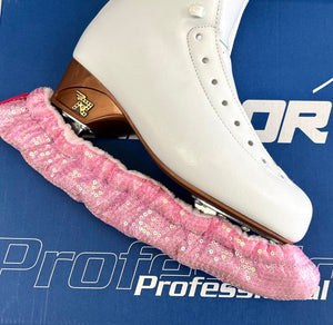 Bladeworx Figure Skate Accessories Light Pink Soft Pawz Blade Guards - Sequins