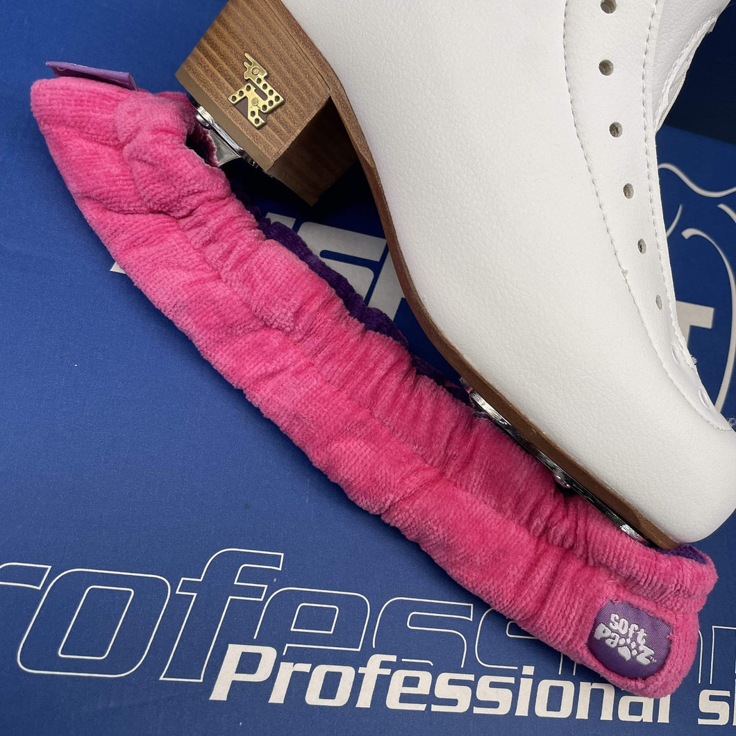 Bladeworx Figure Skate Accessories Pink w Purple Liner Soft Pawz Blade Guard - Two Tone