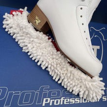 Load image into Gallery viewer, Bladeworx Figure Skate Accessories White n Red Soft Pawz Shaggy Blade Guard