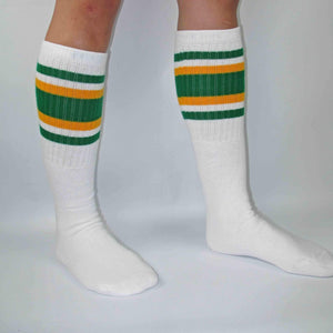 Bladeworx Green/Gold Skater Socks 22" : Assorted Colours