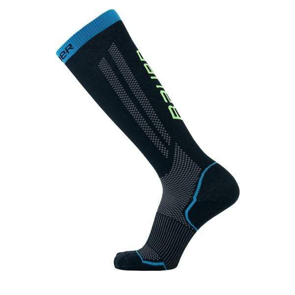 Bladeworx hockey S21 Preformance Tall Skate Sock BLK