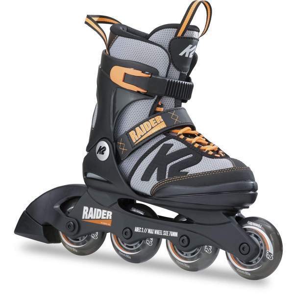 K2 Raider Orange Kids Adjustable Inline Skates - Bladeworx