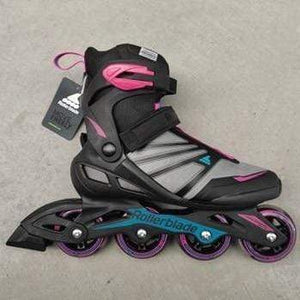 Bladeworx inline skates 6.5/37 Rollerblade Zetrablade Black Pink Inline Skates