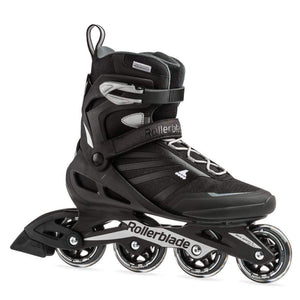 Bladeworx inline skates 6.5/38.5 Rollerblade Zetrablade Black Silver Inline Skates