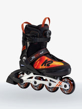 Load image into Gallery viewer, Bladeworx inline skates K2 Sk8 Hero BOA ALU Black/Orange Kids Adjustable Inline Skates