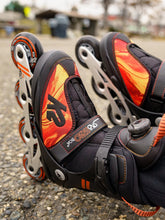 Load image into Gallery viewer, Bladeworx inline skates K2 Sk8 Hero BOA ALU Black/Orange Kids Adjustable Inline Skates