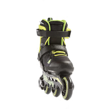 Load image into Gallery viewer, Bladeworx inline skates Rollerblade Microblade 3WD Kids Adjustable Inline Skates - Black/Lime