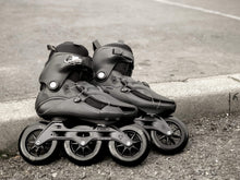 Load image into Gallery viewer, POWERSLIDE TRINITY VANTA BLACK 125 Freestyle Slalom Inline Skates - Bladeworx