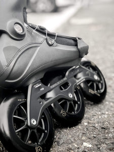 POWERSLIDE TRINITY VANTA BLACK 125 Freestyle Slalom Inline Skates - Bladeworx