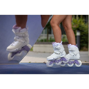 Bladeworx POWERSLIDE NEXT GREY / LAVENDER 3 x 100MM INLINE SKATES