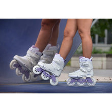 Load image into Gallery viewer, Bladeworx POWERSLIDE NEXT GREY / LAVENDER 3 x 100MM INLINE SKATES
