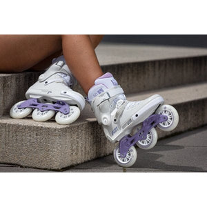 Bladeworx POWERSLIDE NEXT GREY / LAVENDER 3 x 100MM INLINE SKATES