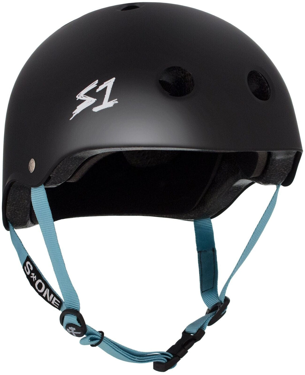 Bladeworx protective Cyan / Extra Small S-One Lifer Helmet : Matte Black Coloured Straps