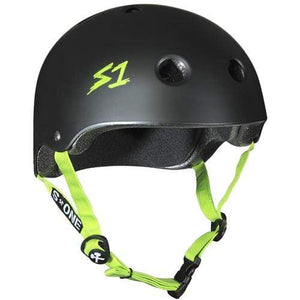 Bladeworx protective Green / Extra Small S-One Lifer Helmet : Matte Black Coloured Straps