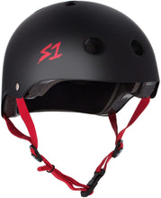 Load image into Gallery viewer, Bladeworx protective S-One Lifer Helmet : Matte Black Coloured Straps
