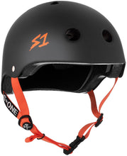 Load image into Gallery viewer, Bladeworx protective S-One Lifer Helmet : Matte Black Coloured Straps