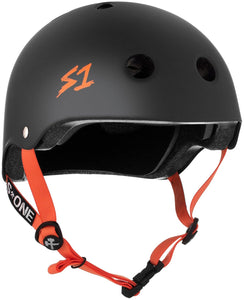 Bladeworx protective S-One Lifer Helmet : Matte Black Coloured Straps