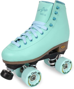 Bladeworx Pty Ltd Roller Skates Blue Dream Aqua / 4 SUREGRIP FAME OUTDOOR ROLLER SKATES BLUE DREAM AQUA WITH MOTION WHEELS