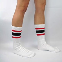 Load image into Gallery viewer, Bladeworx Red/Black Skater Socks 19&quot; : Assorted Colours