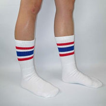 Load image into Gallery viewer, Bladeworx Red/Blue Skater Socks 19&quot; : Assorted Colours