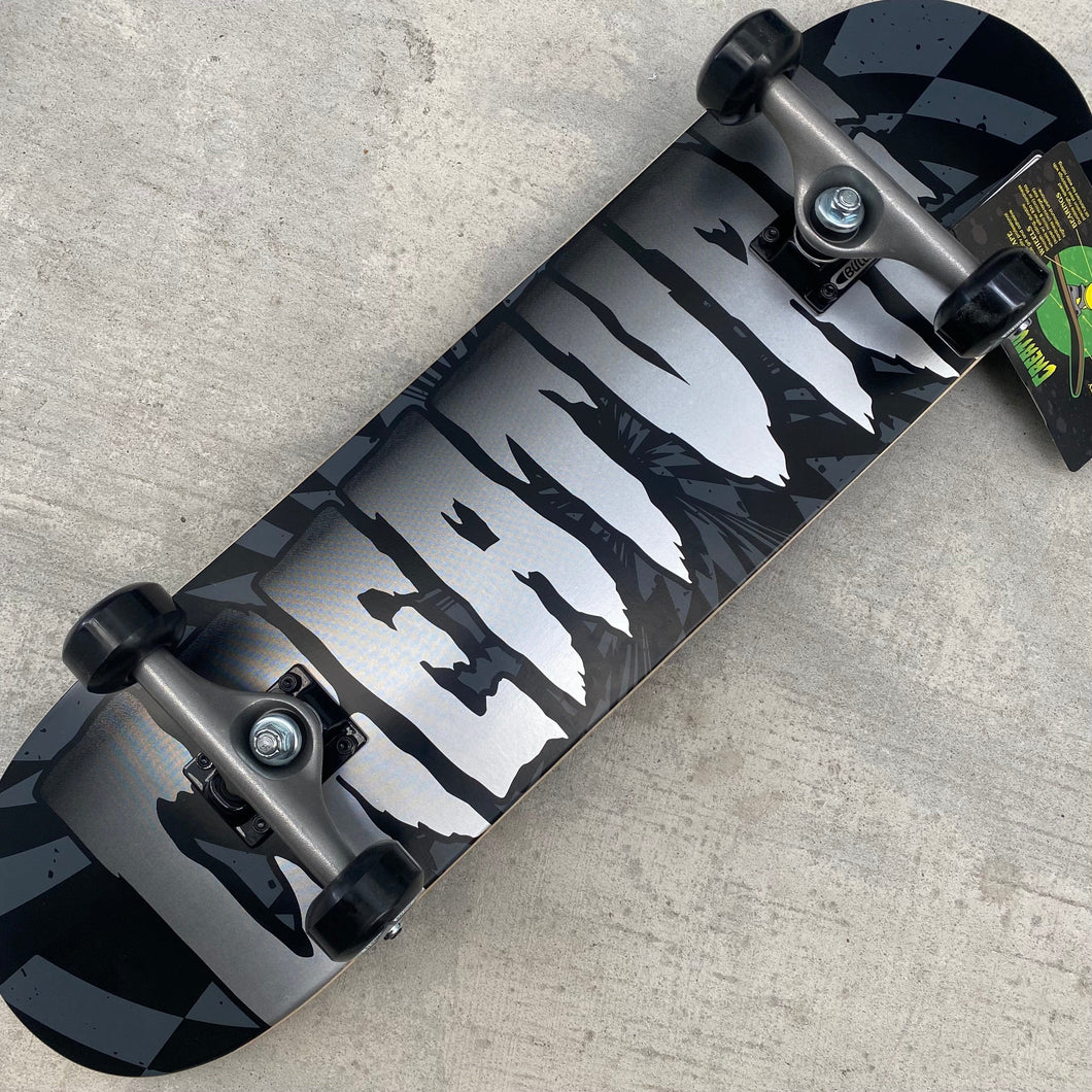 Bladeworx Skateboard Creature Black/Silver Complete Skateboard (8.25)