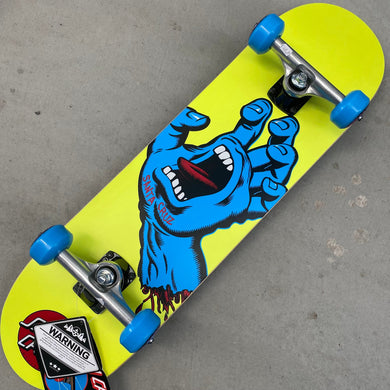 Bladeworx Skateboard Santa Cruz Screaming Hand Complete Skateboard (7.75)