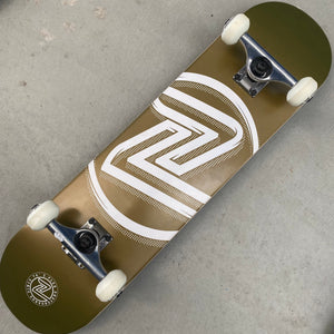 Bladeworx Skateboard Z-Flex Logo Gold Complete Skateboard (7.8)